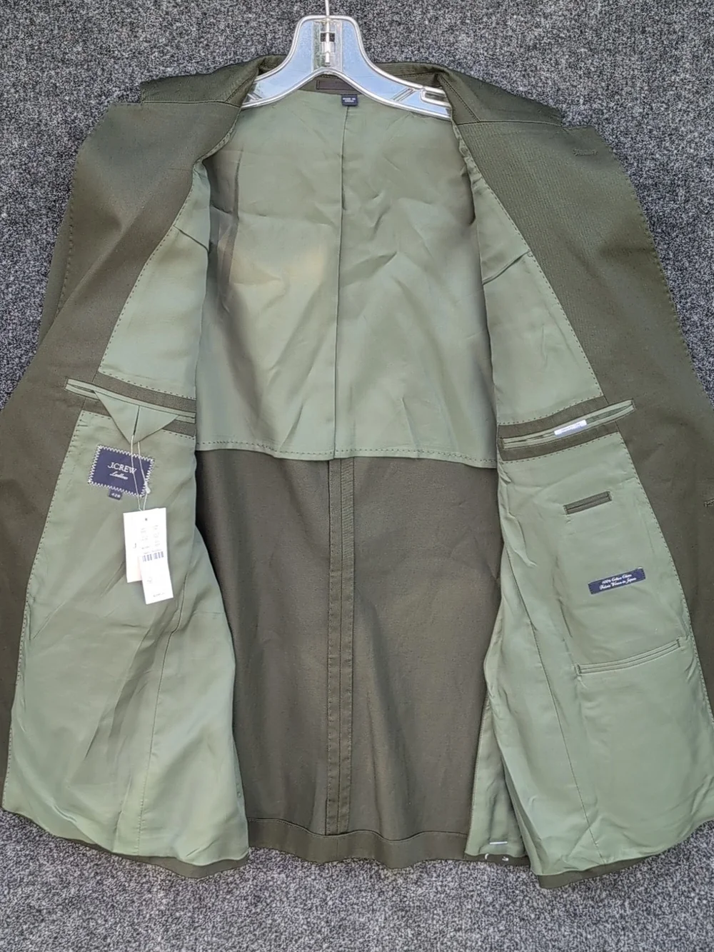 J Crew Ludlow Jacket Mens 42R Green Japanese Cotton Chino Sports Coat Blazer